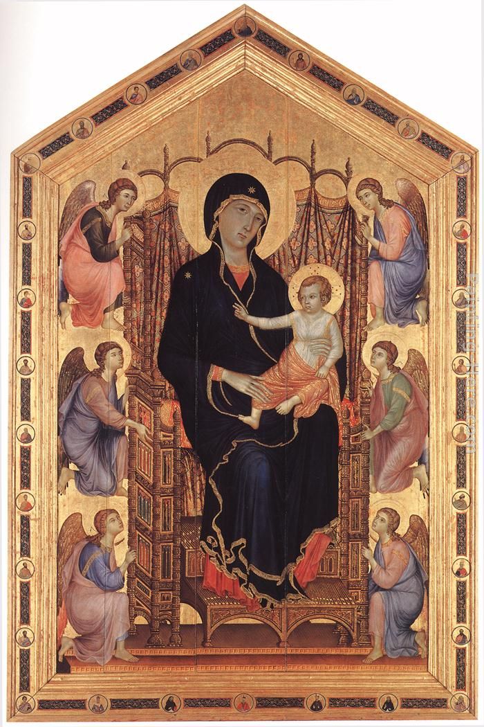Rucellai Madonna painting - Duccio di Buoninsegna Rucellai Madonna art painting